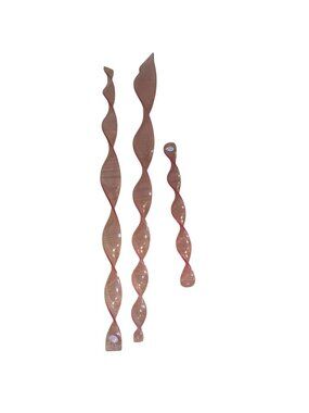 Pink Windsicle Spiral Twister Acrylic Hanging Wind Spinner Fairies Set of 3